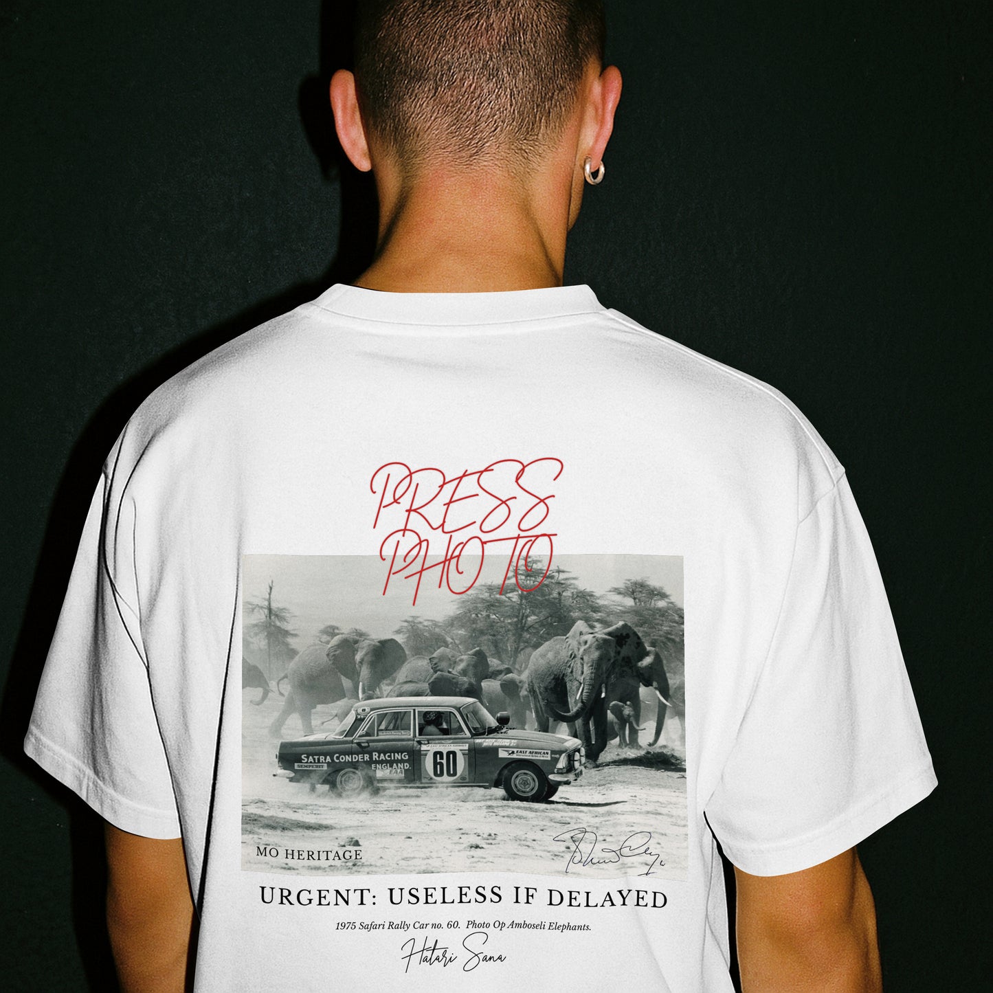 Press Photo. Safari Rally, Amboseli