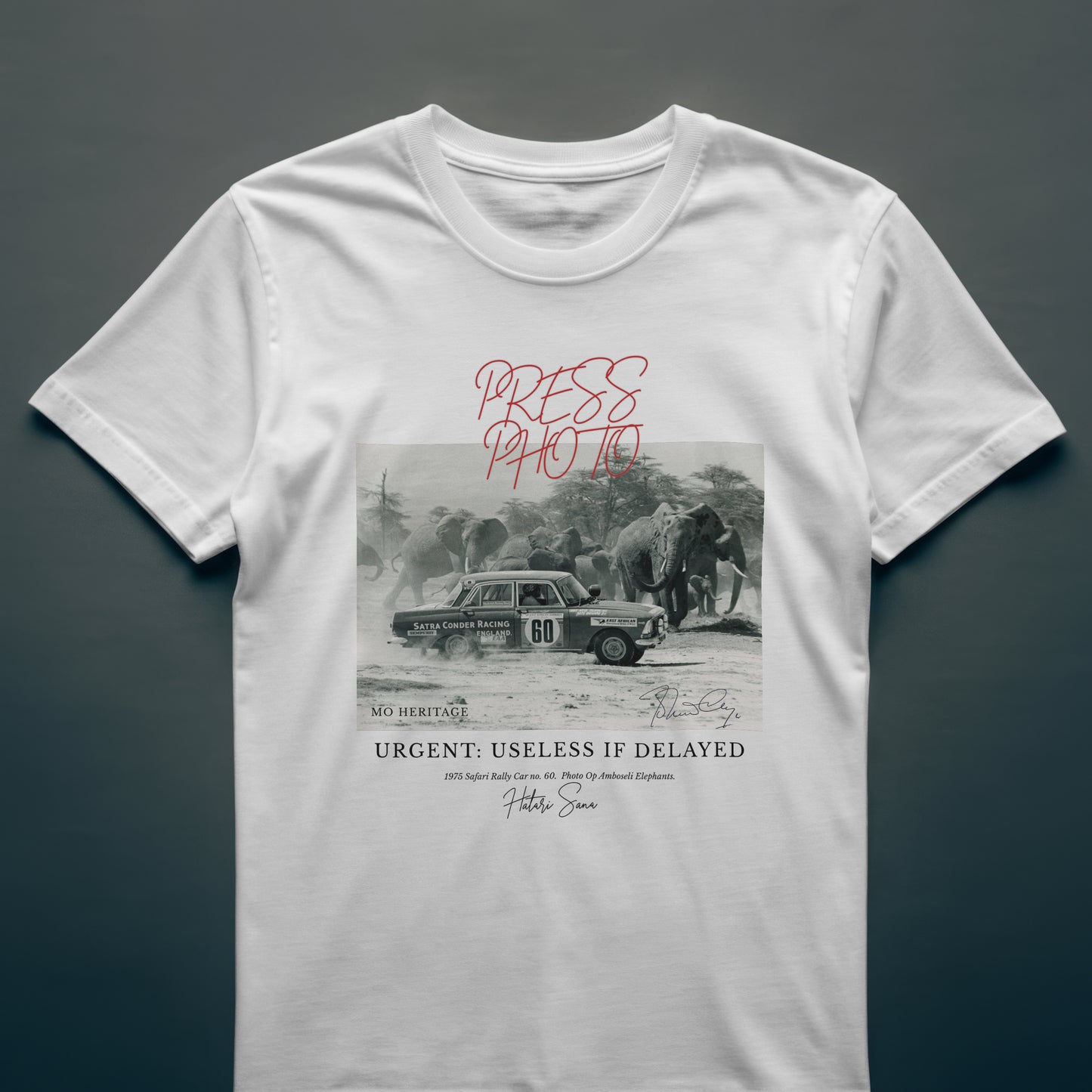 Press Photo. Safari Rally, Amboseli