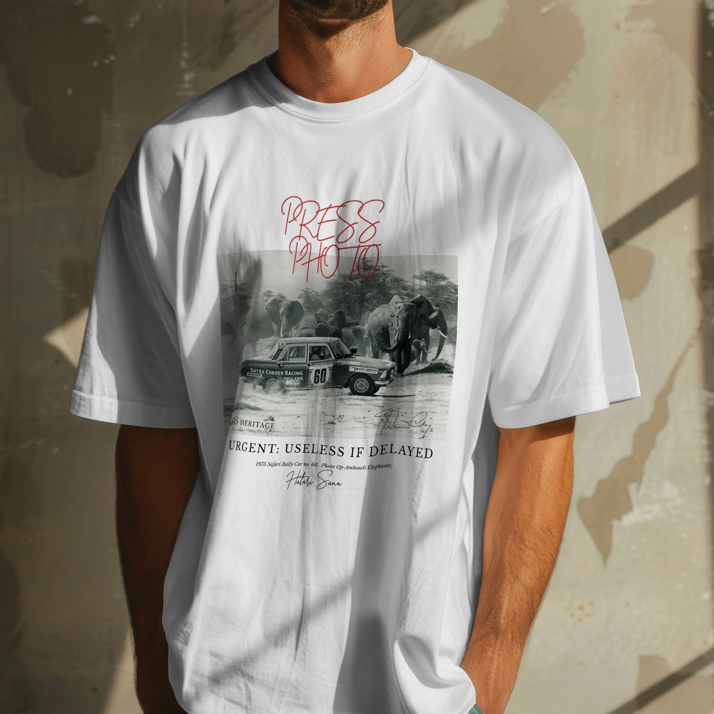 Press Photo. Safari Rally, Amboseli