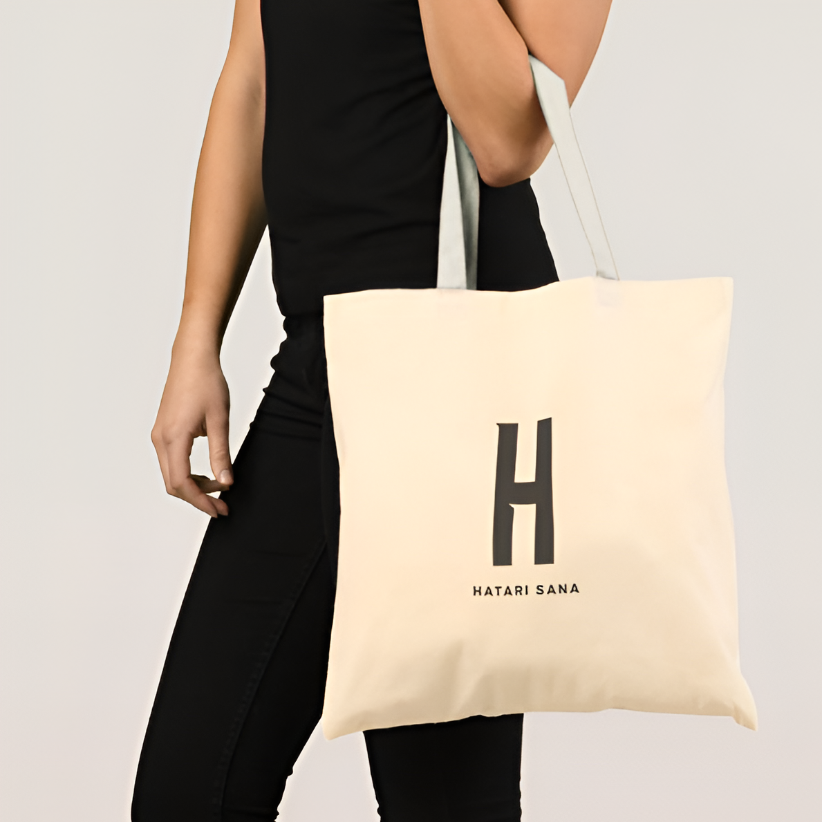 HATARI SANA Classic Logo Tote Bag