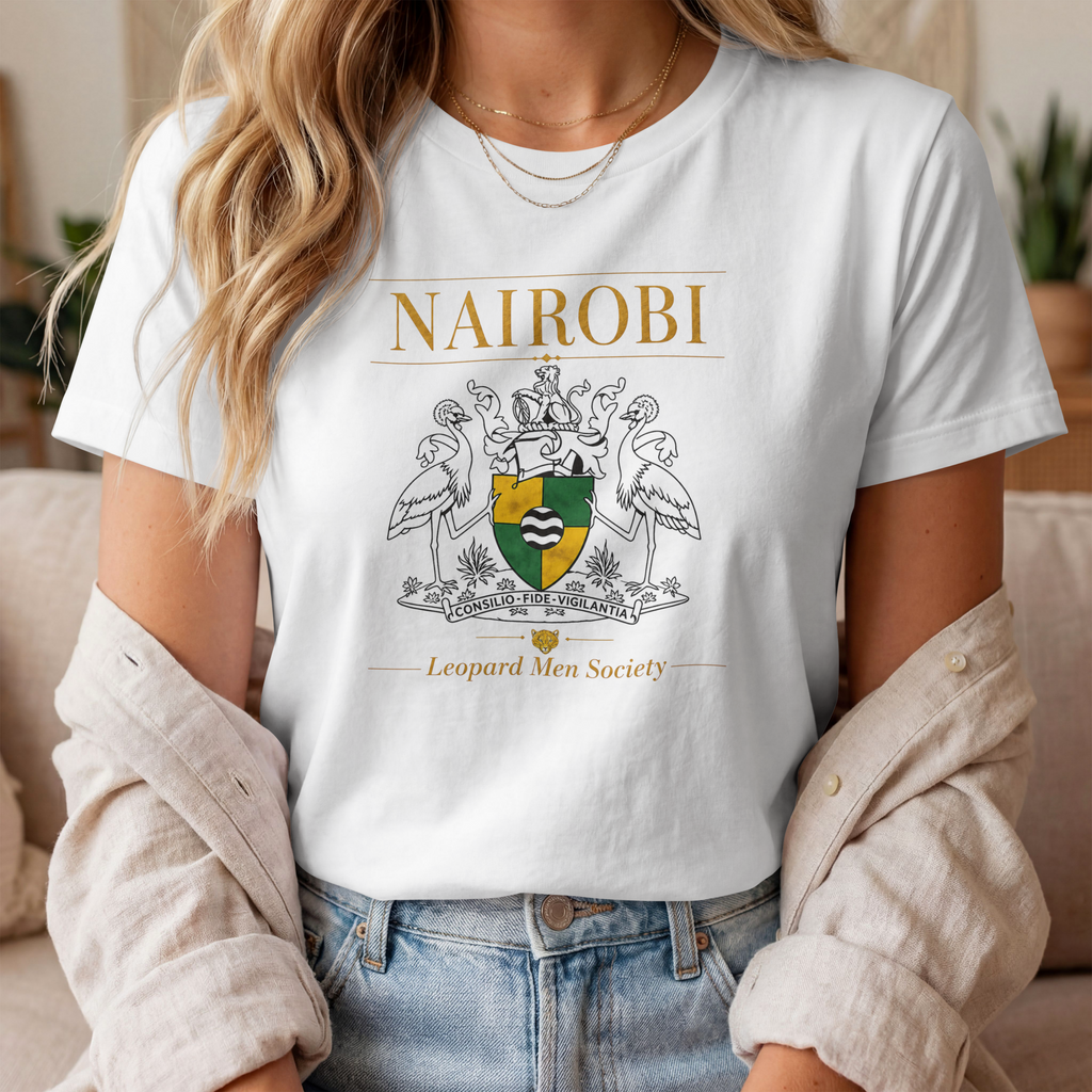 Nairobi Crest T-Shirt by Leopard Men Society | Heritage Edition