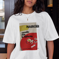 Hatari Sana Nairobi Heritage Graphic T-Shirt – White