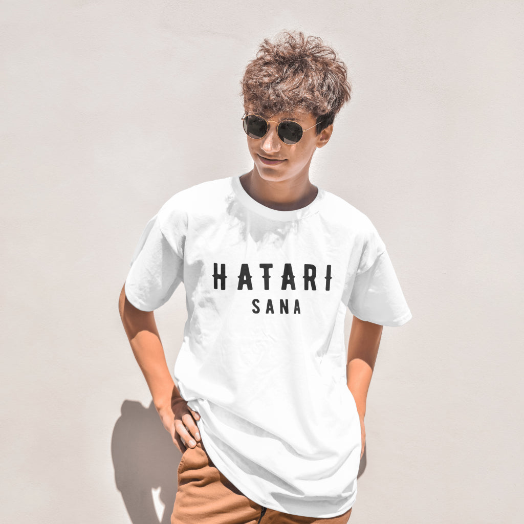 Hatari Sana Typography T-Shirt